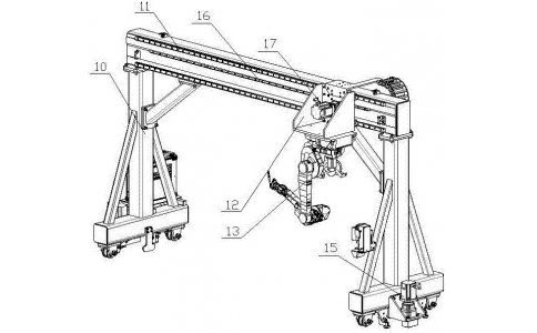 龙门移动式机器人焊接工作站系统